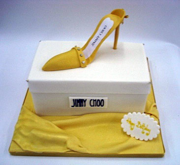 Gold Jimmy Choo Shoe