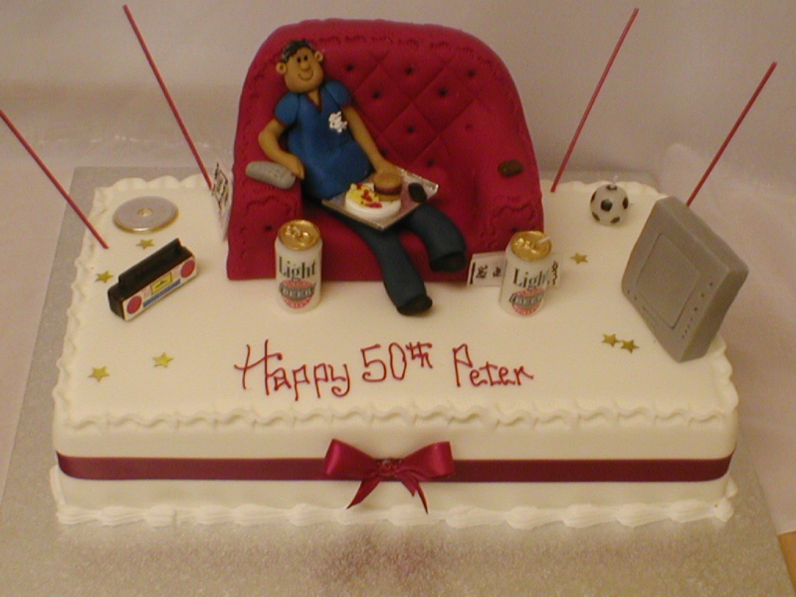 Couch Potato Scene Cake