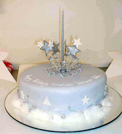 Blue Sparkle Cake