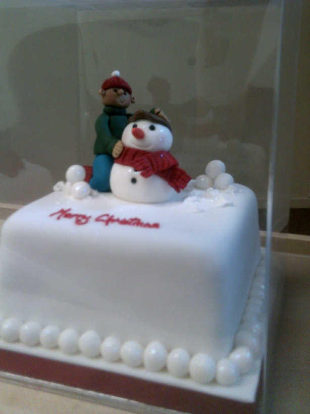 Boy with Snowman